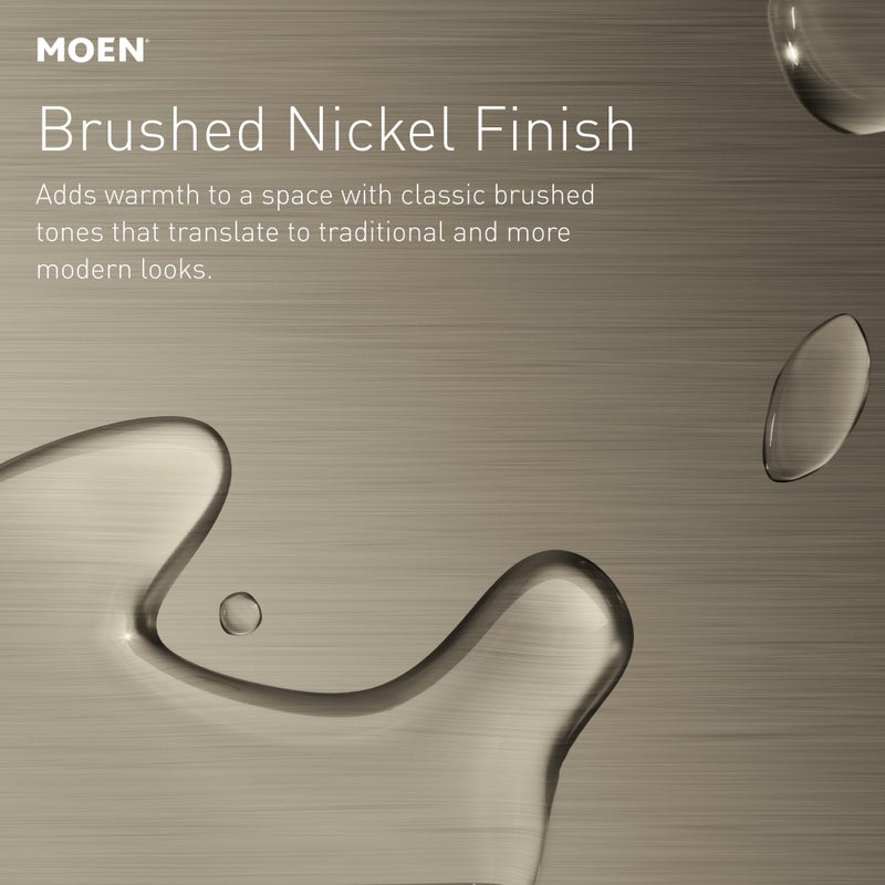 Moen Home Care Bathroom Safety Designer24 Inch Handicap Grab Bar for Bathtub and Shower with Curled Grip, Elderly Assistance Product, Brushed Nickel, LR8724D3GBN - Image 3